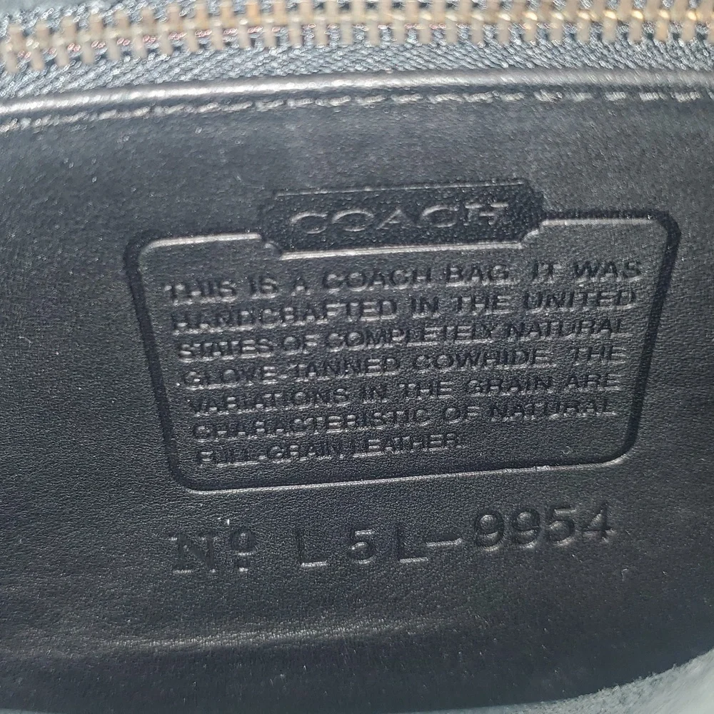 USA 🇺🇲 Vintage COACH 9954 Black Leather Crossbody